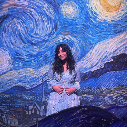 Van Gogh Starry Night dreamy long dress