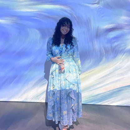 Van Gogh Starry Night dreamy long dress