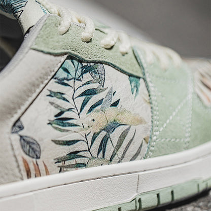 Verdant Impression, Watercolor Sneakers