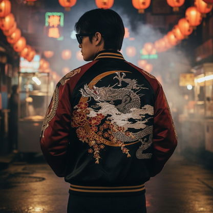 Obsidian Bloom Reversible Sukajan Jacket
