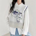 Vincent Van Gogh Sleeveless knitted Vest
