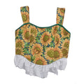 Van Gogh Sunflower Tapestry Corset top