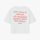 Don't use Ai to make art. Use childhood trauma like a real Artist.