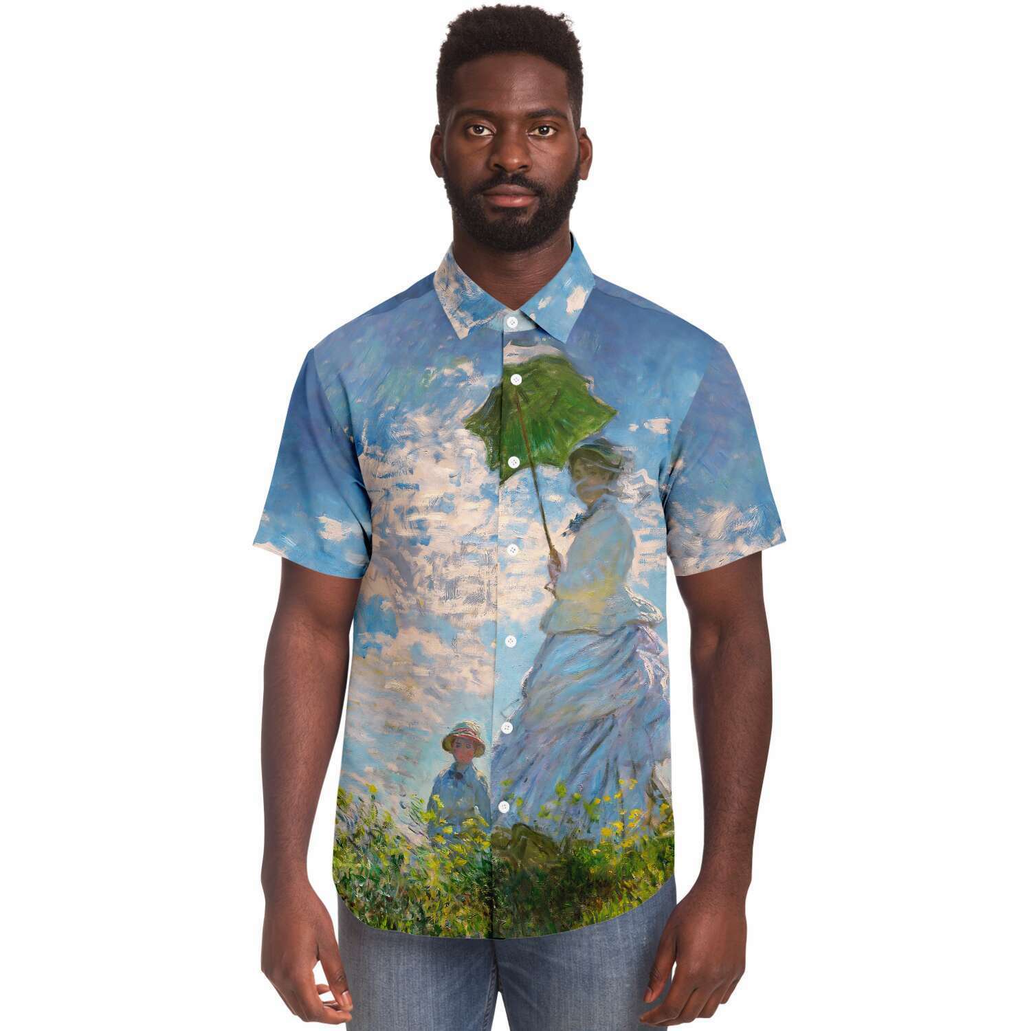 MONET Woman with a Parasol Buttoned Shirt