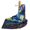 The starry night silk scarf