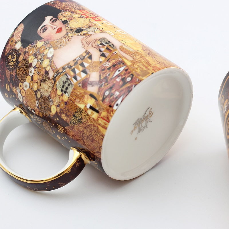 Gustave Klimt Coffee Cup With Spoon