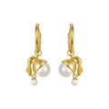 Girl with a pearl vintage earrings