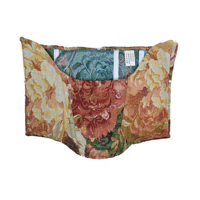 Vintage impressionist floral Underbust Corset